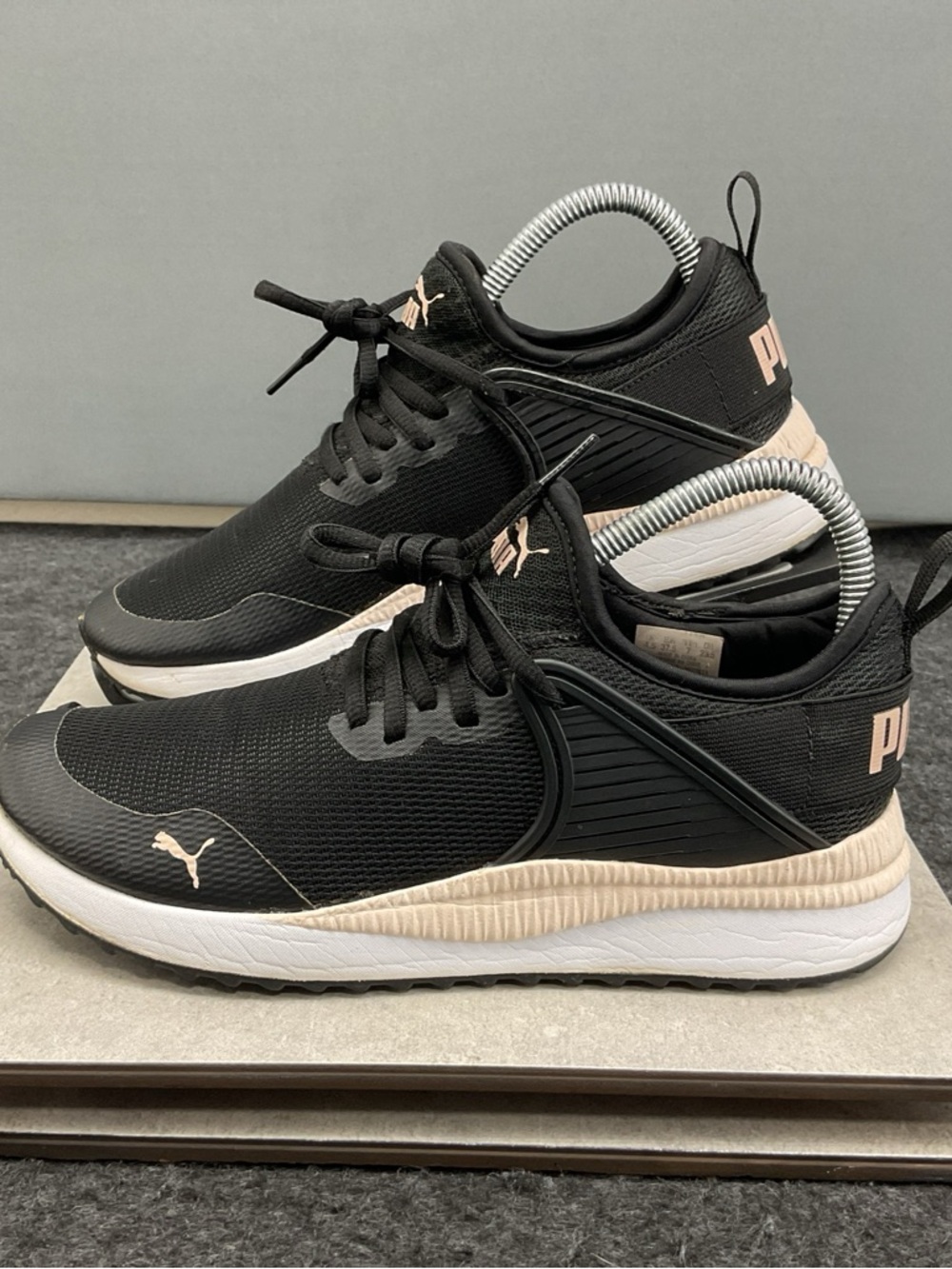 Puma Women’s Size 7 Pacer Next Cage Fresh 373983-04 Black/Blush